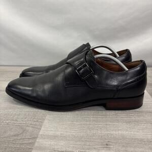Florsheim Men's Sorrento Single Monk Strap Black Leather - Size 11.5 M